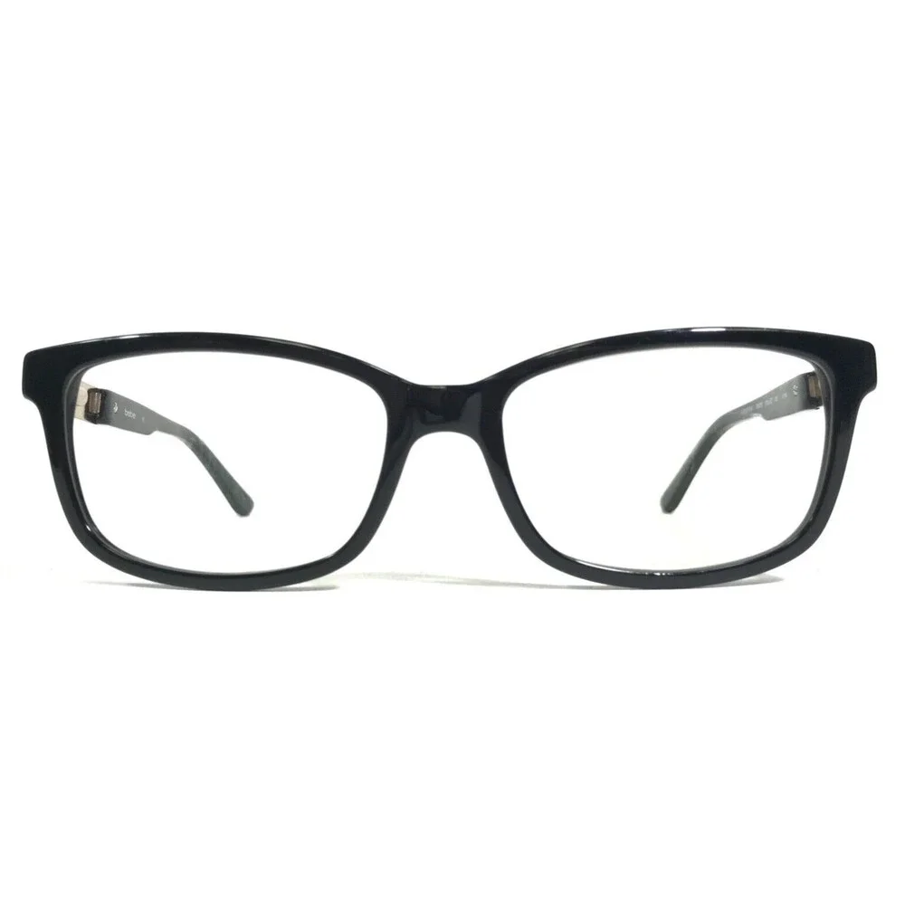 Bebe Eyeglasses Frames GORGEOUS BB5058 001 JET Brown Gold Square 52-16-135